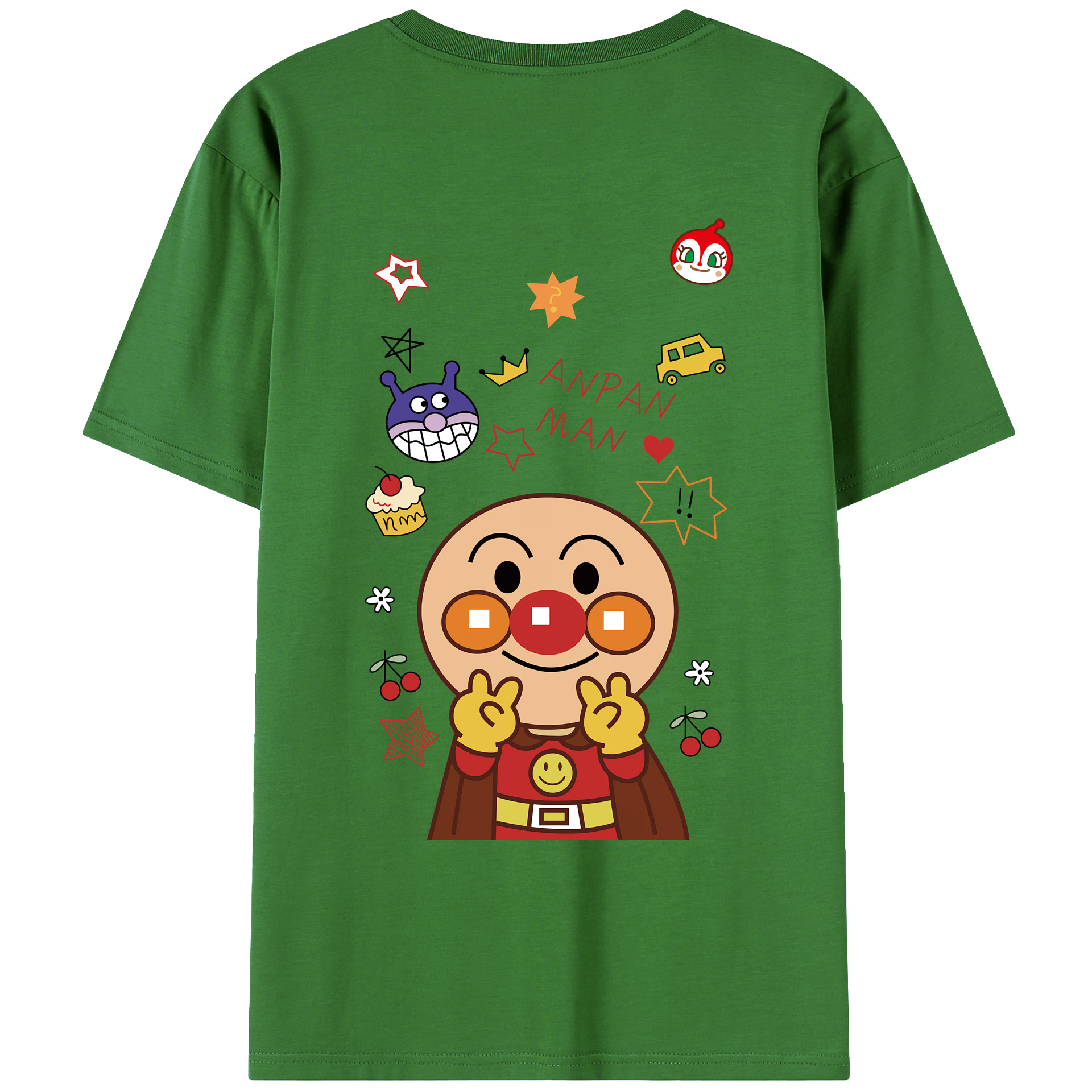 （画像用） アンパンマン Anpanman レディース半袖Tシャツ(バックプリント)